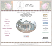 Screenshot of website from portfoli